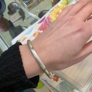 Shelia Fajl silver burnished bangle